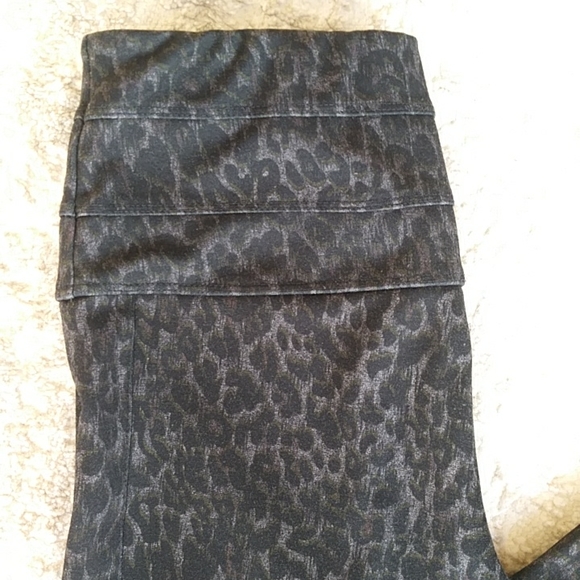 Jolt Leopard Print High-Waisted Legging Pant S Black Gray - Picture 13 of 16